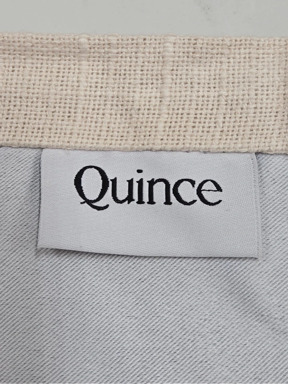QUINCE Set Of 2 48x96 Cotton Slub Blackout Curtains Natural 0727